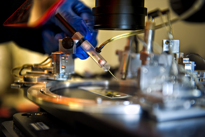 Microscope and Syringe